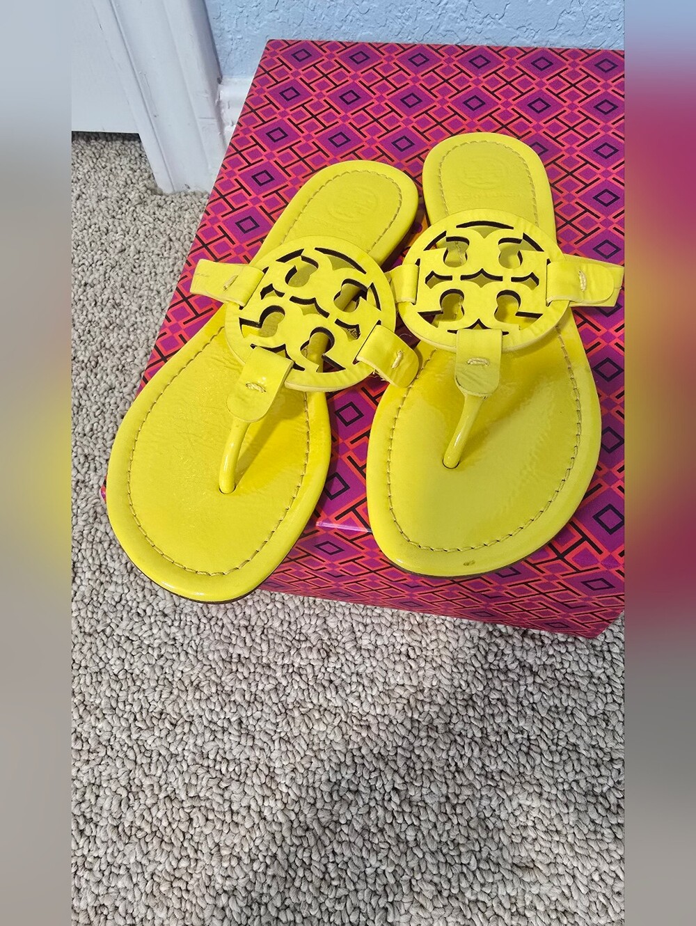 Tory Burch Yellow Limones Miller Sandal 5.5